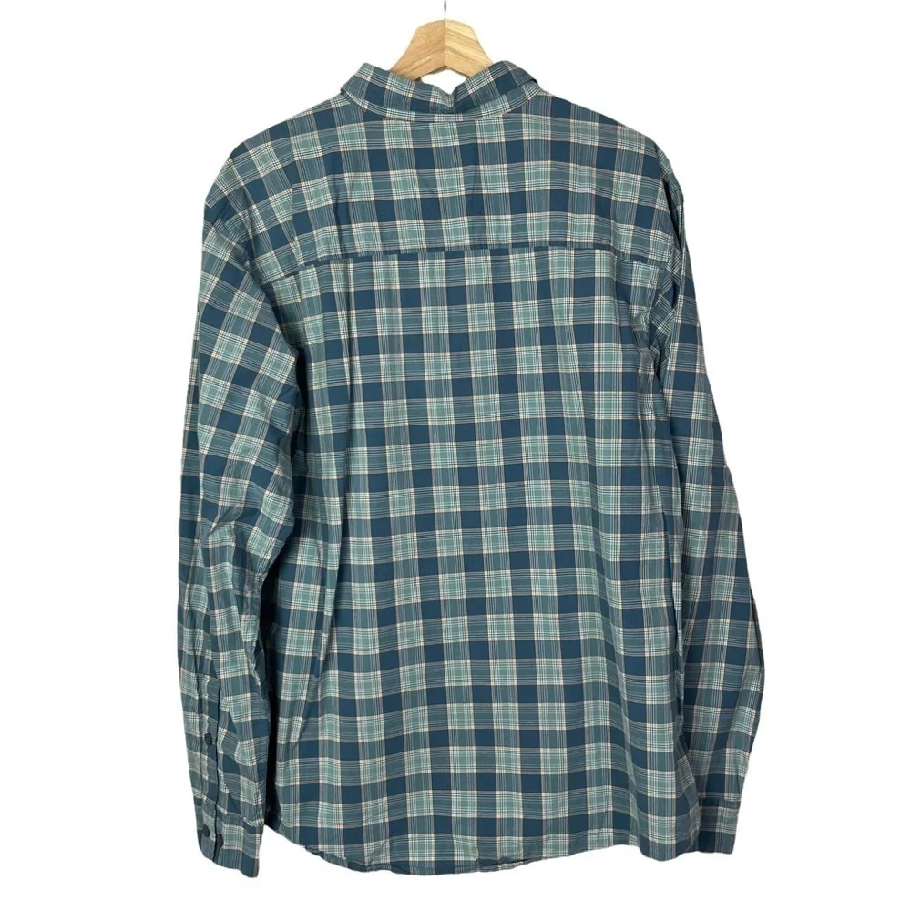 Columbia Blue Plaid‎ Outdoor Long Sleeve Button Down L